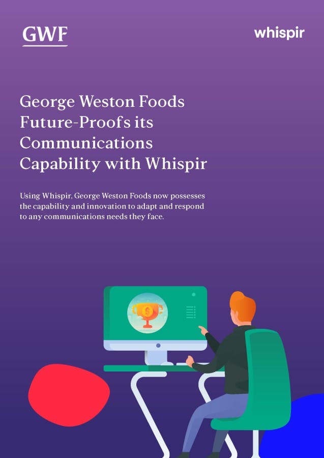 Cover - Whispir GeorgeWeston Case Study