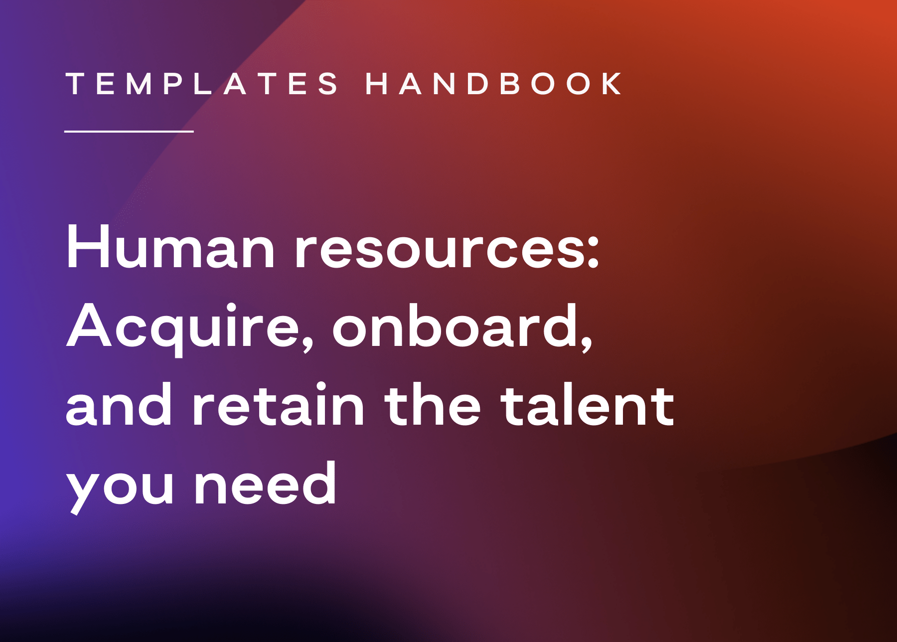 HR Templates Handbook Text Graphic