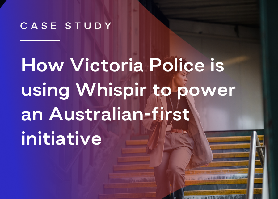 Image of How Victoria Police is using Whispir to power an Australian-first initiative