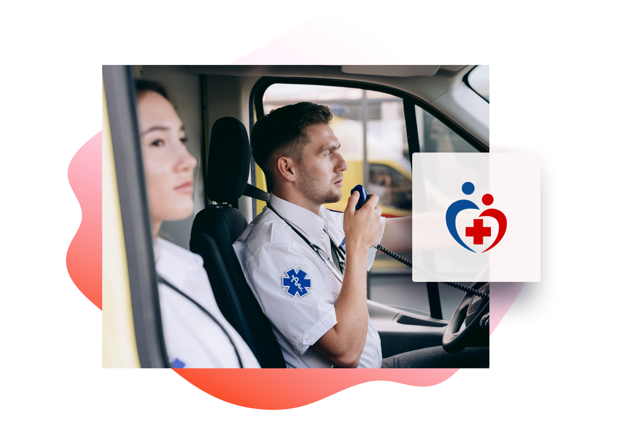 Medical Logo and ambulance drivers