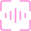 An icon of an audio waveform, representing voice.