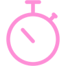Pink timer icon