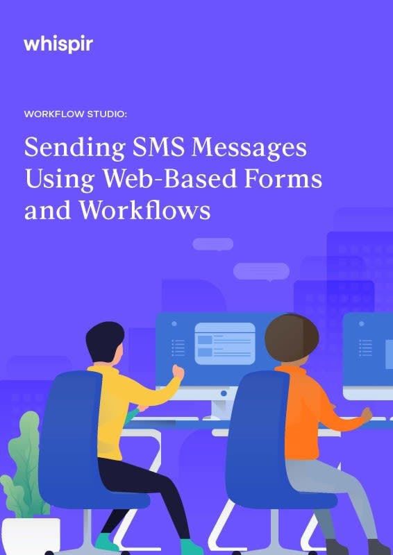 Cover - Workflows Sending SMS Messages Using Web-Based Forms and Workflows Ebook