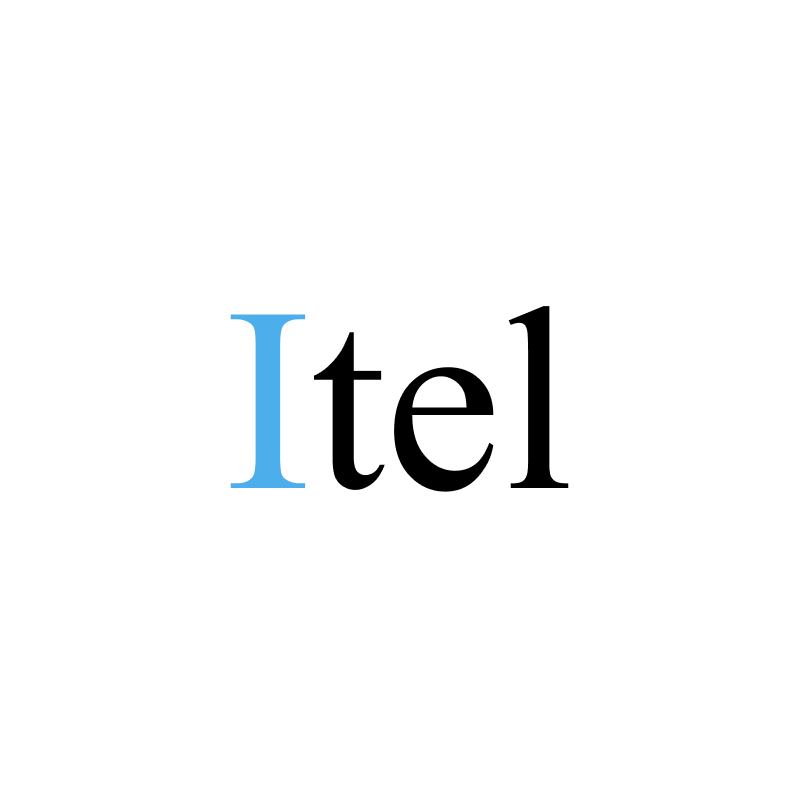 Itel Black and Blue Logo