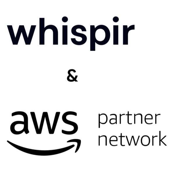 Whispir, AWS and Competency logos 