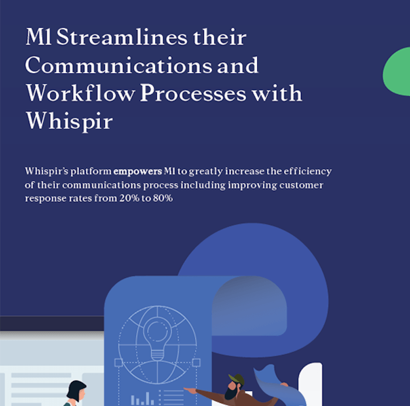 Cover image for Whispir x M1 Customer Success Story