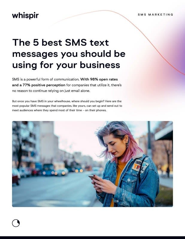 Cover - The 5 best text messages for business SMS marketing