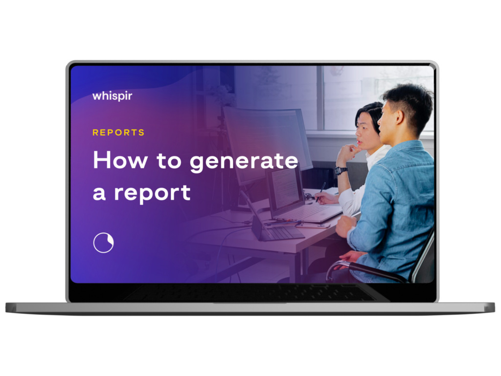 How to generate a report
