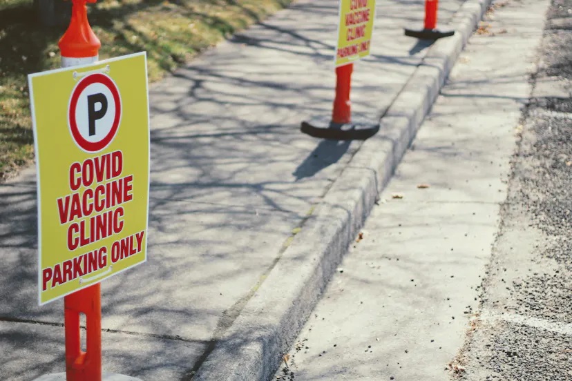 COVID-19 vaccine clinic parking