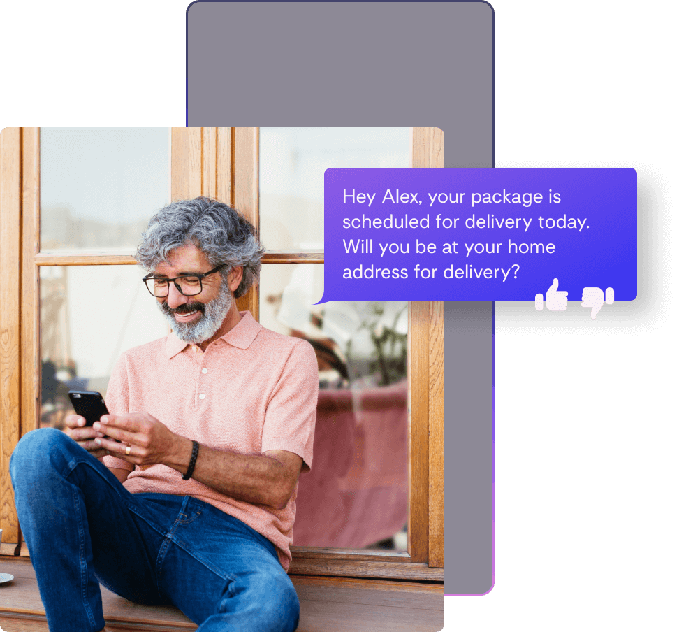 Person using smartphone